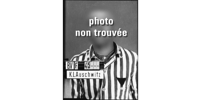 Les SS ont détruit la plupart des archives du KL Auschwitz. Le portrait d’immatriculation de ce détenu a disparu.