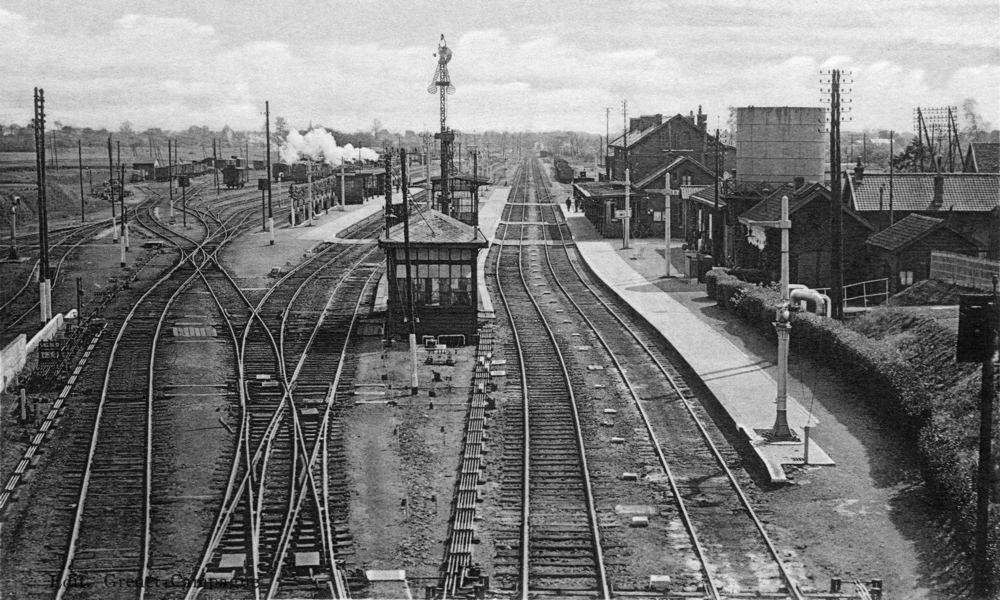 Abancourt. La gare. Carte postale envoyée en 1936. Coll. Mémoire Vive.