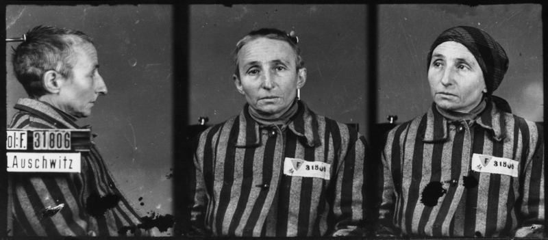 Photographiée à Auschwitz-I, le 3 février 1943. Musée d’État d’Auschwitz-Birkenau, Oświęcim, Pologne. Collection Mémoire Vive. Droits réservés.