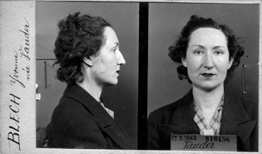 Photo anthropométrique prise le 17 mars 1942 par le service de l’identité judiciaire. © Archives de la Préfecture de Police (APP), Paris.