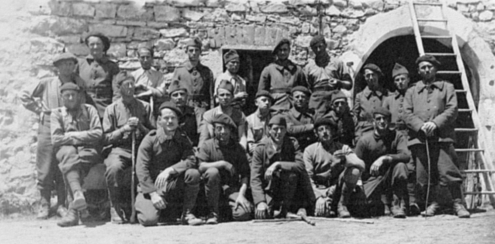 Un groupe de brigadistes non identifiés. Collection Laure Conrairie. Droits réservés.