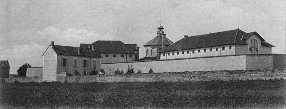 Chaumont. La prison cellulaire. Carte postale des années 1900. Coll. Mémoire Vive.