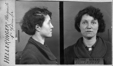 Marguerite Corringer. Photo anthropométrique prise le 17 mars 1942 au service de l’identité judiciaire. © Archives de la Préfecture de Police (APP), Paris.