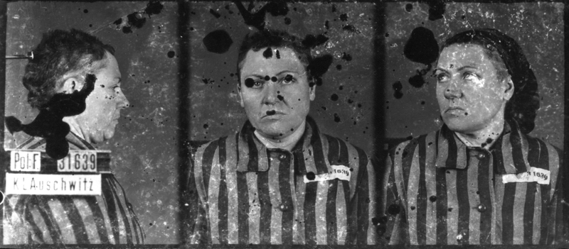 Photographiée à Auschwitz-I le 3 février 1943. Musée d’État d’Auschwitz-Birkenau, Oswiecim, Pologne. Collection Mémoire Vive. Droits réservés.