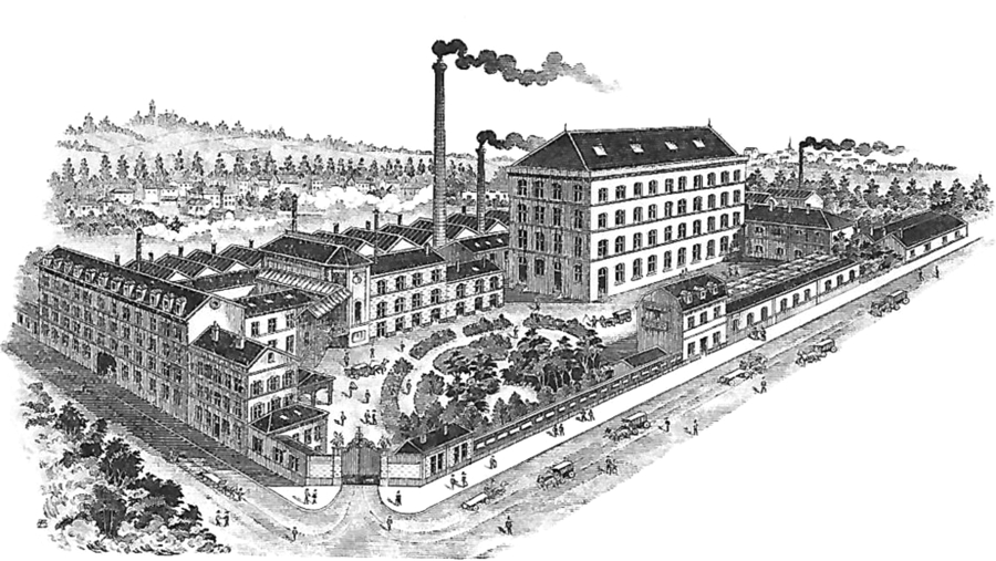 Danétal. Illustration sur l’en-tête des factures de la Réglisserie internationale G. Risser, Gundill & Lévy.
