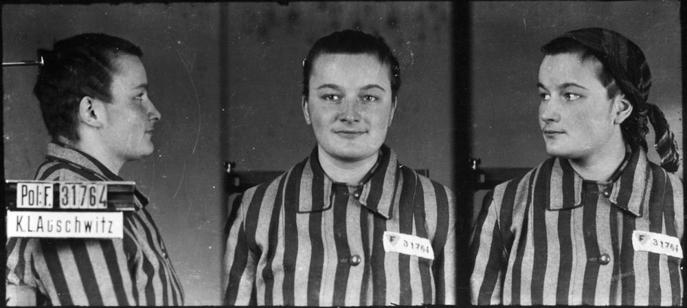 Photographiée à Auschwitz-I, le 3 février 1943. Musée d’État d’Auschwitz-Birkenau, Oswiecim, Pologne. Collection Mémoire Vive. Droits réservés.
