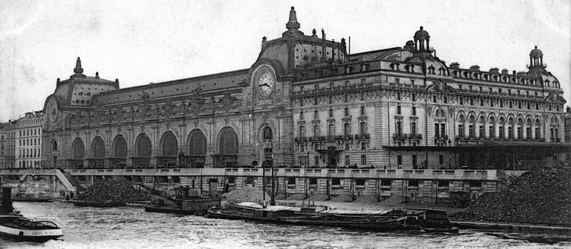 La gare d’Orsay, en bord de Seine. Carte postale. Collection Mémoire Vive.
