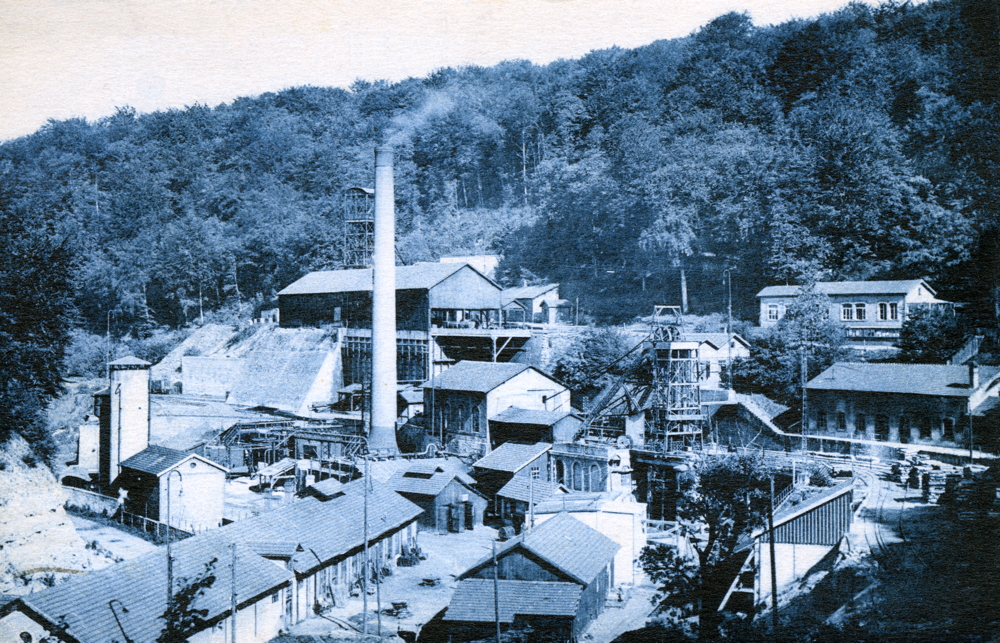 Homécourt. Mine du fond de la Noue. Carte postale (années 1900). Collection Mémoire Vive.