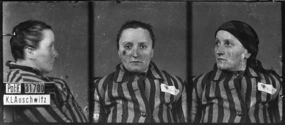 Photographiée à Auschwitz-I, le 3 février 1943. Musée d’État d’Auschwitz-Birkenau, Oswiecim, Pologne. Collection Mémoire Vive. Droits réservés.