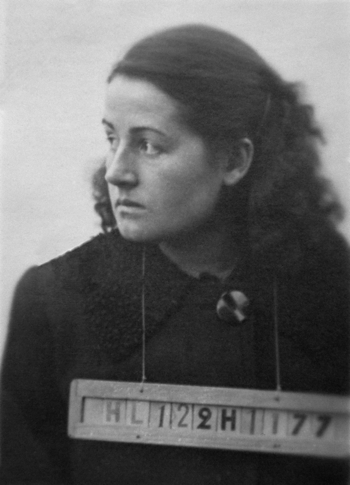 Yvette Marival au fort de Romainville en janvier 1943. Droits réservés.