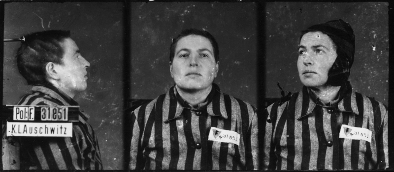 Photographiée à Auschwitz-I, le 3 février 1943. Musée d’État d’Auschwitz-Birkenau, Oświęcim, Pologne. Collection Mémoire Vive. Droits réservés.
