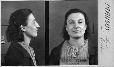 Photo anthropométrique prise par le service de l’identité judiciaire le 15 juillet 1942. Archives de la préfecture de police de Paris. Droits réservés.