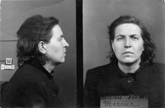 Photo anthropométrique prise le 22 décembre 1942 par le service de l’identité judiciaire. © Archives de la Préfecture de Police (APP), Le Pré-Saint-Gervais.