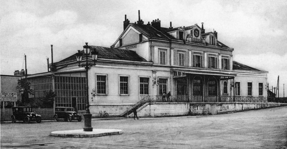 Montereau. La gare. Carte postale non datée (années 1920 ?). Coll. Mémoire Vive.