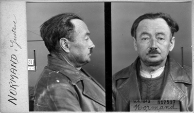 Photo anthropométrique prise le 9 avril 1942 par le service de l’identité judiciaire. © Archives de la Préfecture de Police, Le Pré-Saint-Gervais.