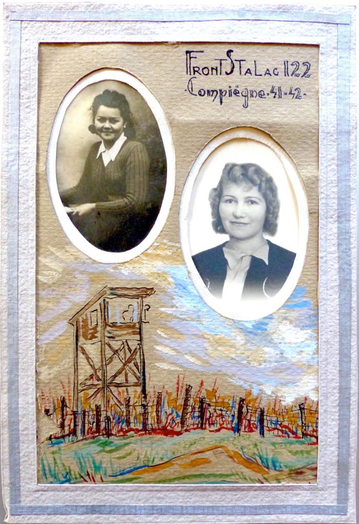 Insérés dans le dessin, les portraits d’Yvette et Marie Primel. © Yvette Porato et Marie-Christine Frare.