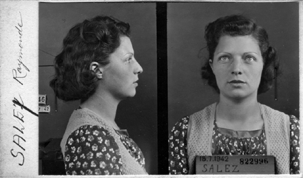 Photographie anthropométrique, 15 juillet 1942. Archives de la préfecture de police de Paris. Droits réservés.