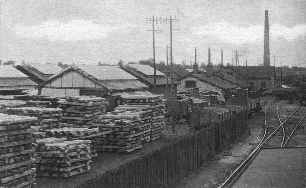 Surdon, le chantier. Carte postale, sans date (années 1900 ?). Collection Mémoire-Vive.