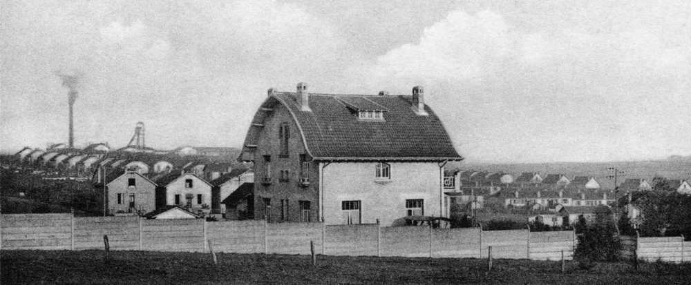 Valleroy. Les cités des mines. Carte postale non datée. Collection Mémoire Vive.
