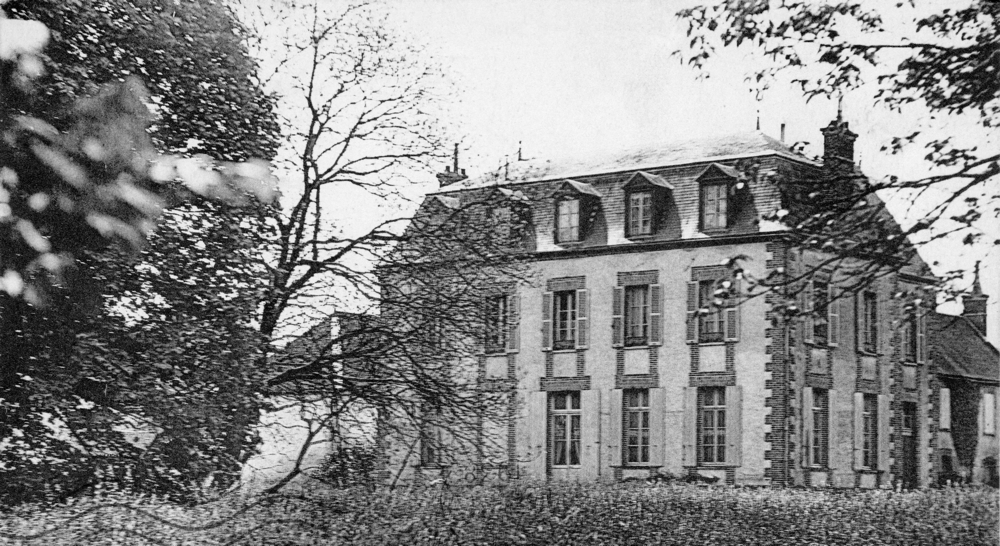 Vaudeurs. Le château. Carte postale oblitérée en avril 1938. Collection Mémoire Vive.